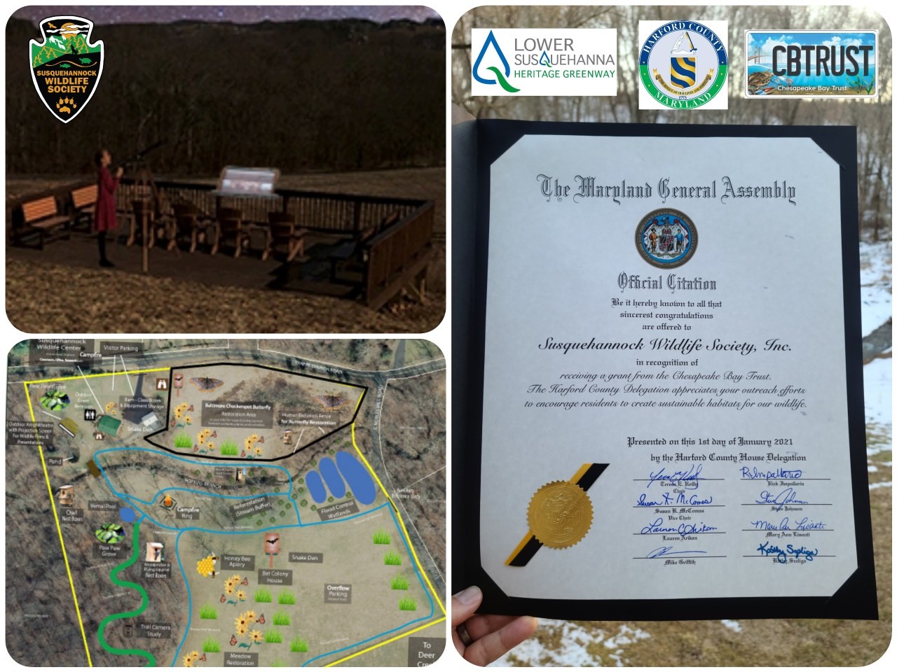 SWS Receives Official Citation from MD General Assembly For Signage Grant